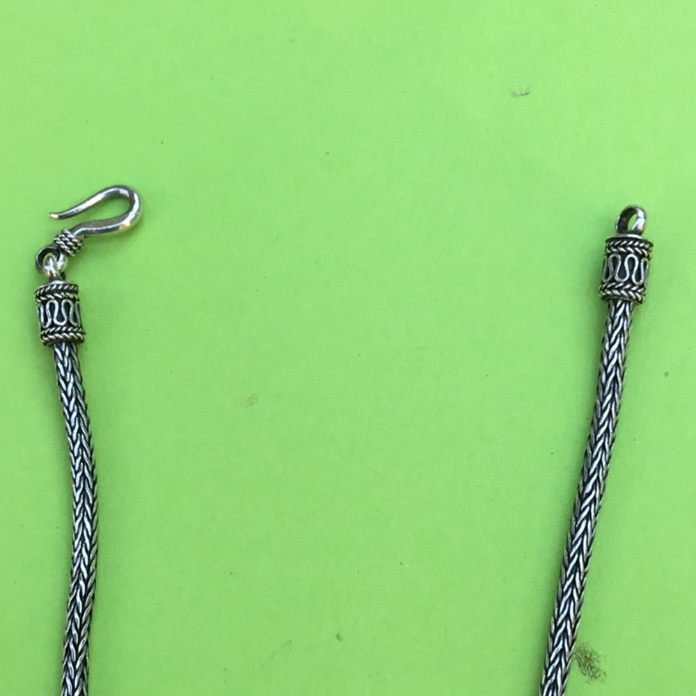 Vintage heavy sterling silver with ornate ball charms - Picture 8 of 12